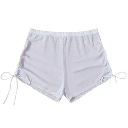 High Waist Mesh Beach Swimming Shorts