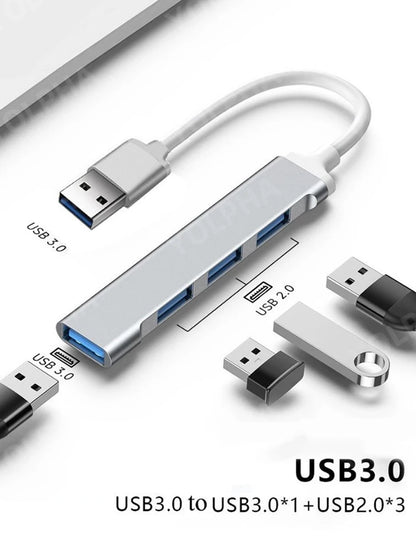 4-Port USB 3.0 Hub High Speed