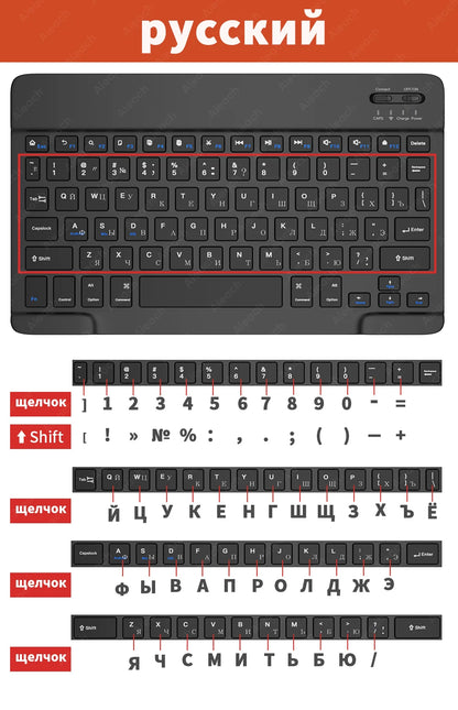 Bluetooth Rainbow Backlit Keyboard and Mouse