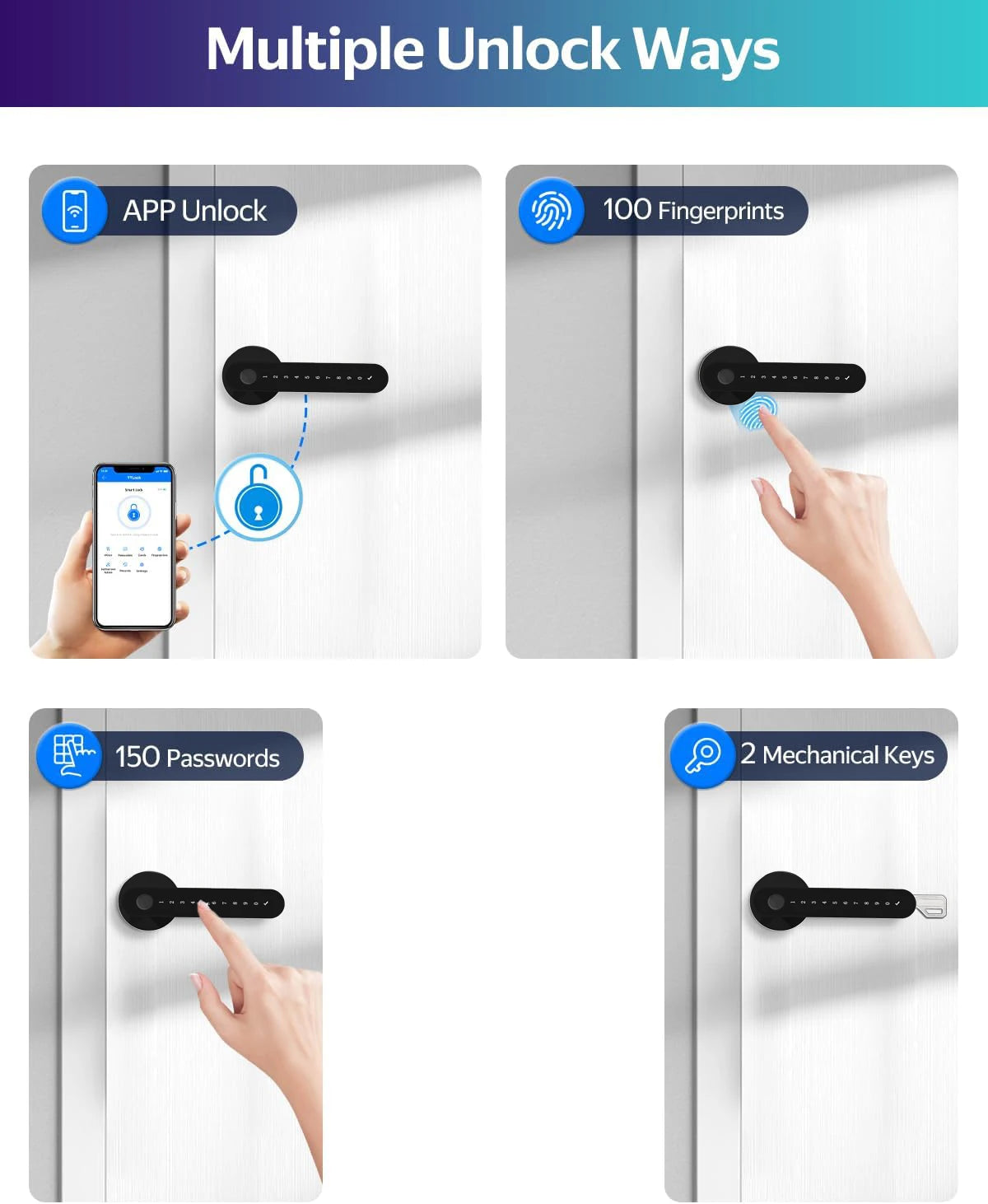 Keyless Smart Door Lock with Fingerprint