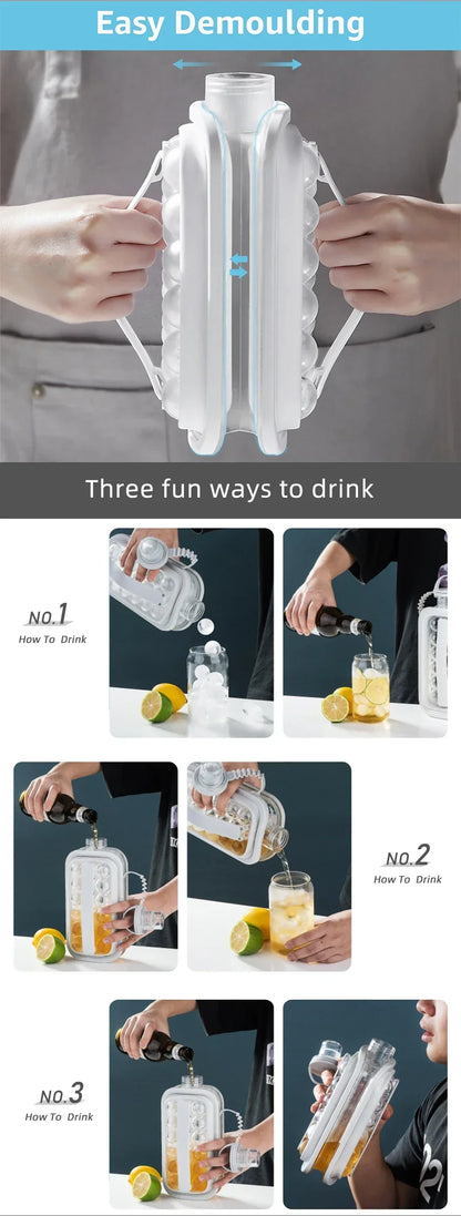 Portable Ice Maker Bottle and Tray