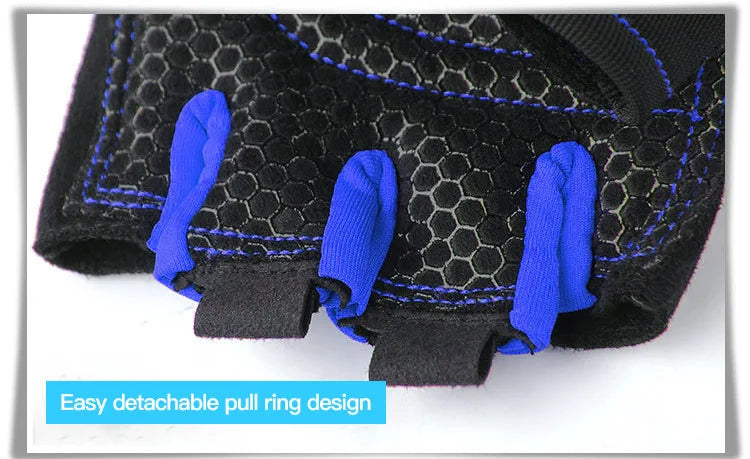 Breathable Shockproof Gym Gloves with Wrist Support