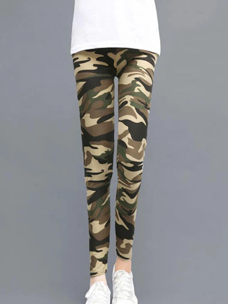 Stylish Camouflage Push-Up Fitness Leggings