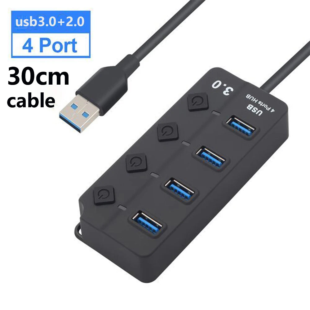 7-Port USB 3.0 Hub with Power Switch