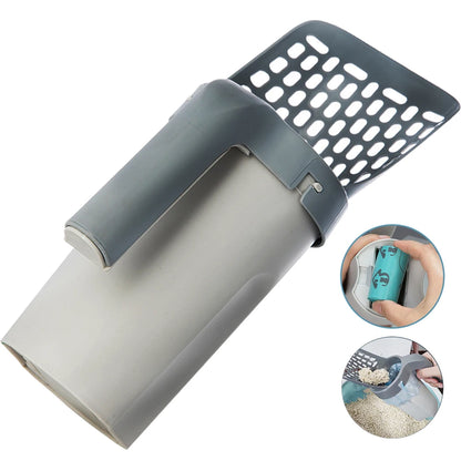 Self-Cleaning Cat Litter Scoop with Bin