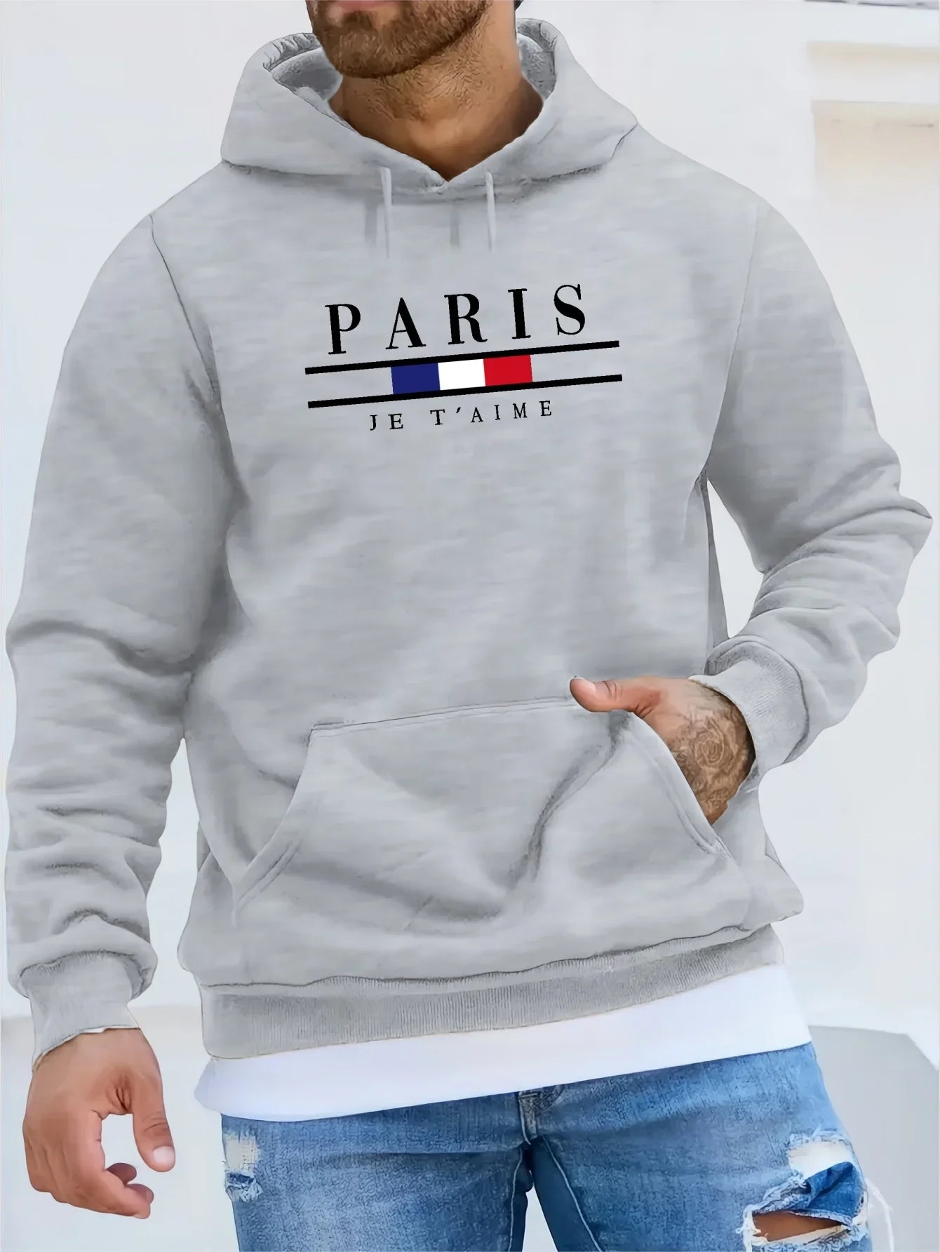 Stylish Men's Hoodie with Fleece Comfort