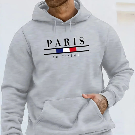 Stylish Men's Hoodie with Fleece Comfort