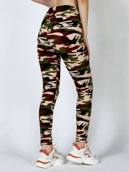 Stylish Camouflage Push-Up Fitness Leggings