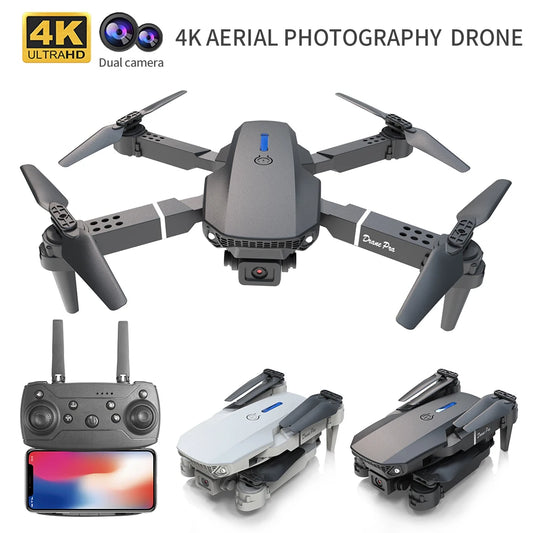 E88 Foldable 4K Drone with Dual Camera