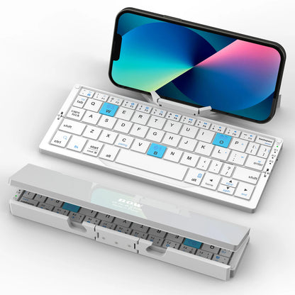 Compact Folding Bluetooth Keyboard