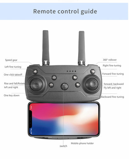 E88 Foldable 4K Drone with Dual Camera