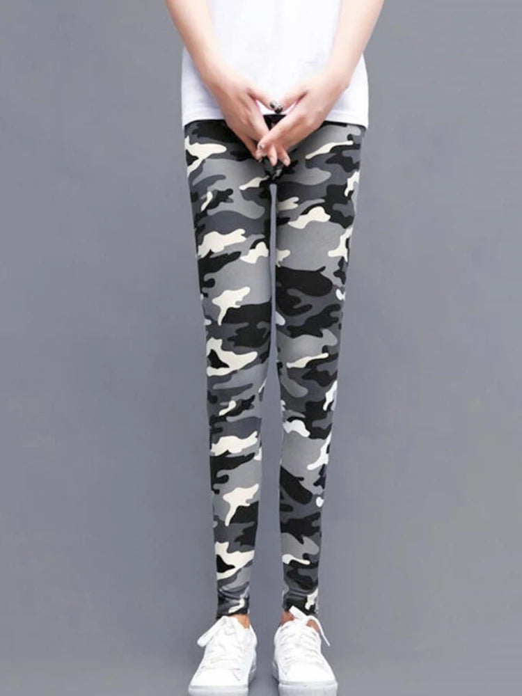 Stylish Camouflage Push-Up Fitness Leggings