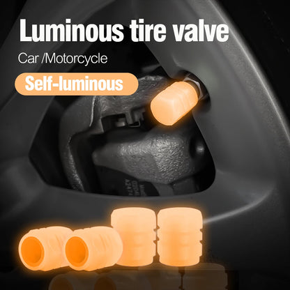 Glow-in-the-Dark Tyre Valve Caps