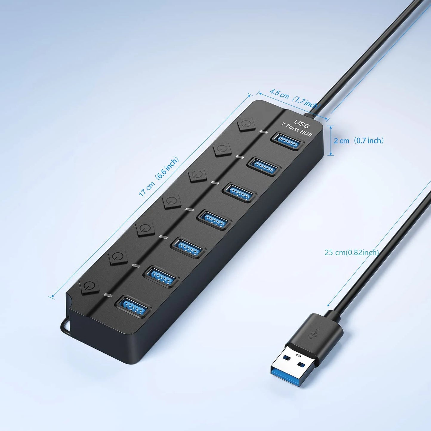 7-Port USB 3.0 Hub with Power Switch