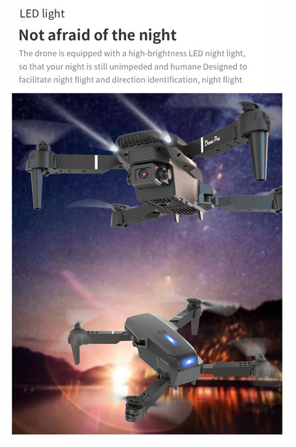 E88 Foldable 4K Drone with Dual Camera