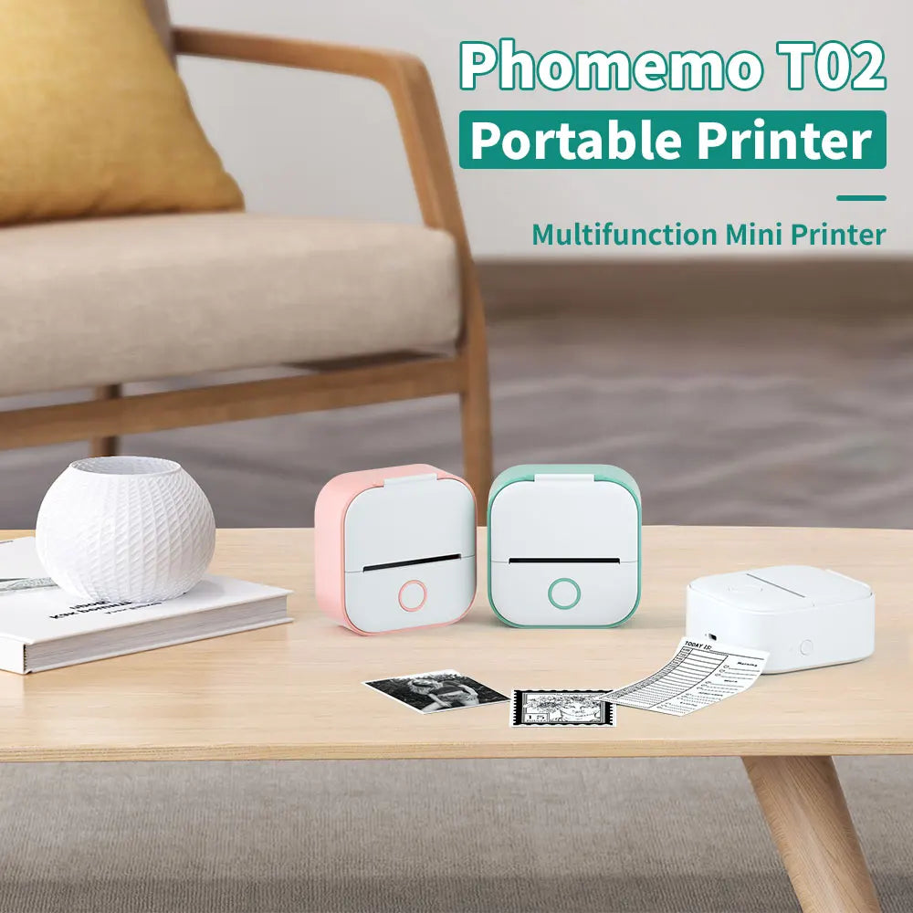 Phomemo T02 Mini Portable Thermal Printer