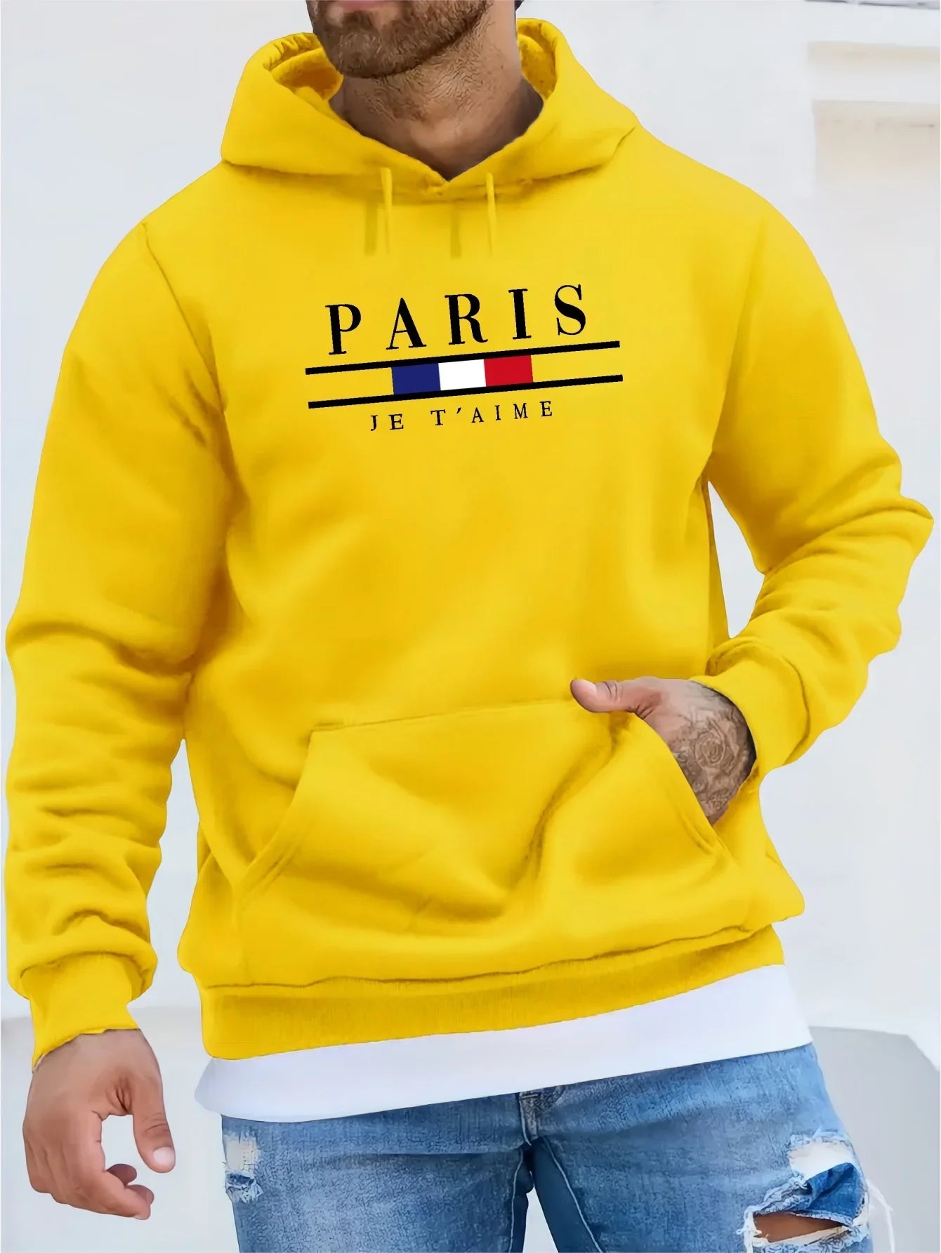 Stylish Men's Hoodie with Fleece Comfort