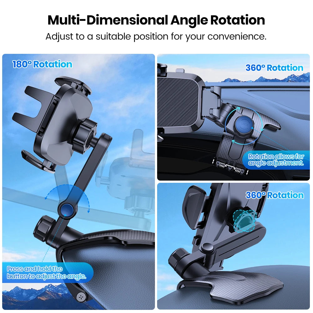 TOPK Dashboard Phone Holder - 360 Rotation