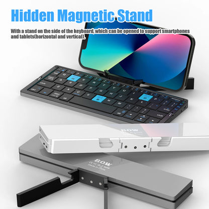 Compact Folding Bluetooth Keyboard