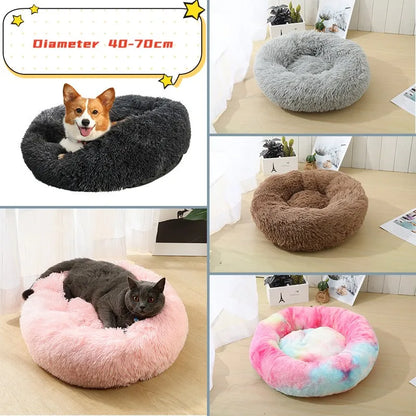 Plush Donut Cat Bed - Ultimate Comfort