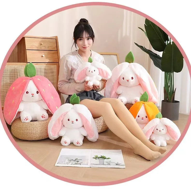 Transformable Rabbit Plush Toy Pillow