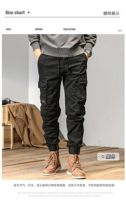 CAAYU Men's Multi-Pocket Tactical Joggers