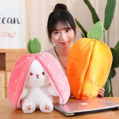 Transformable Rabbit Plush Toy Pillow