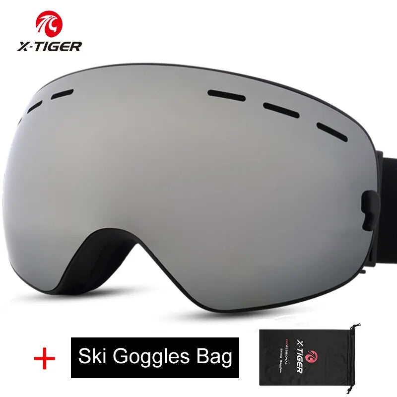 X-TIGER Ski Goggles with UV Protection