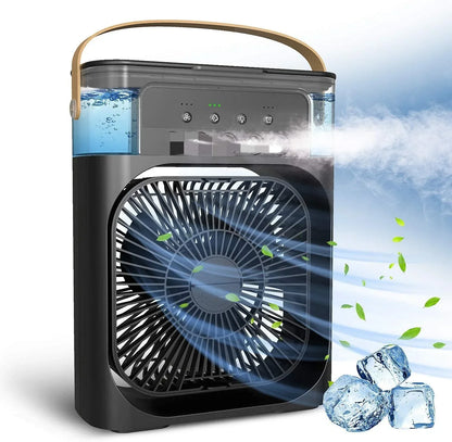 USB Mini Air Cooler with Spray Humidification