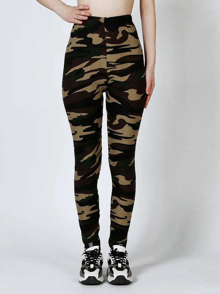 Stylish Camouflage Push-Up Fitness Leggings