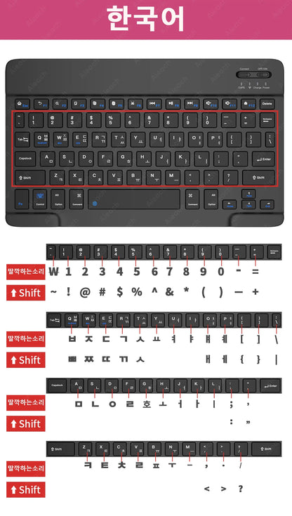 Bluetooth Rainbow Backlit Keyboard and Mouse