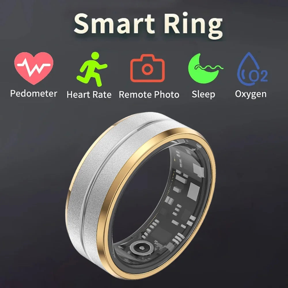 Smart Health Monitoring Waterproof Fitness Ring