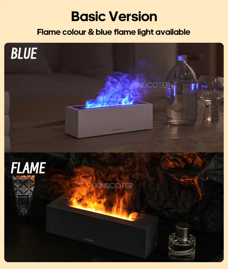 KINSCOTER Ultrasonic Flame Aroma Diffuser