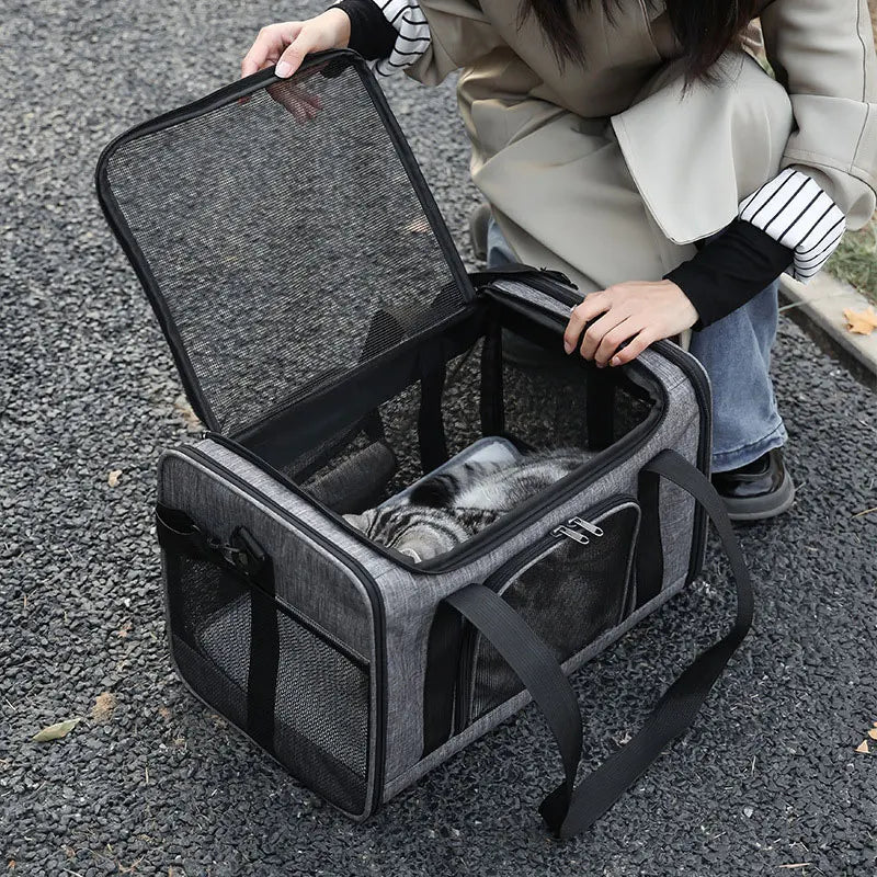 Foldable Pet Travel Carrier Backpack