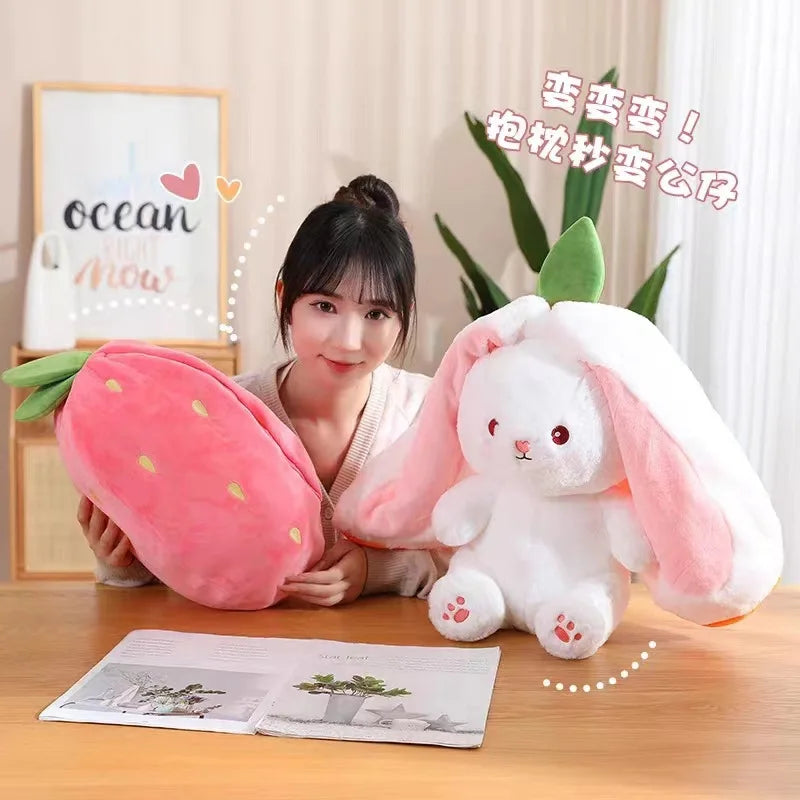 Transformable Rabbit Plush Toy Pillow