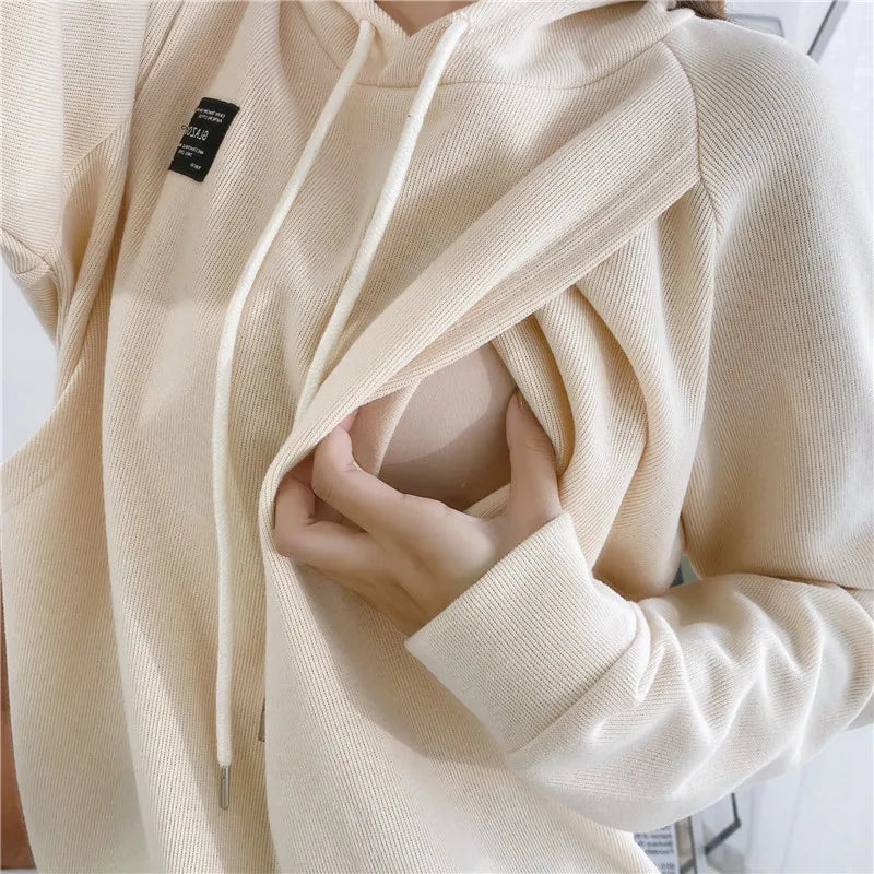 Winter Maternity Hoodie for Pregnant Women