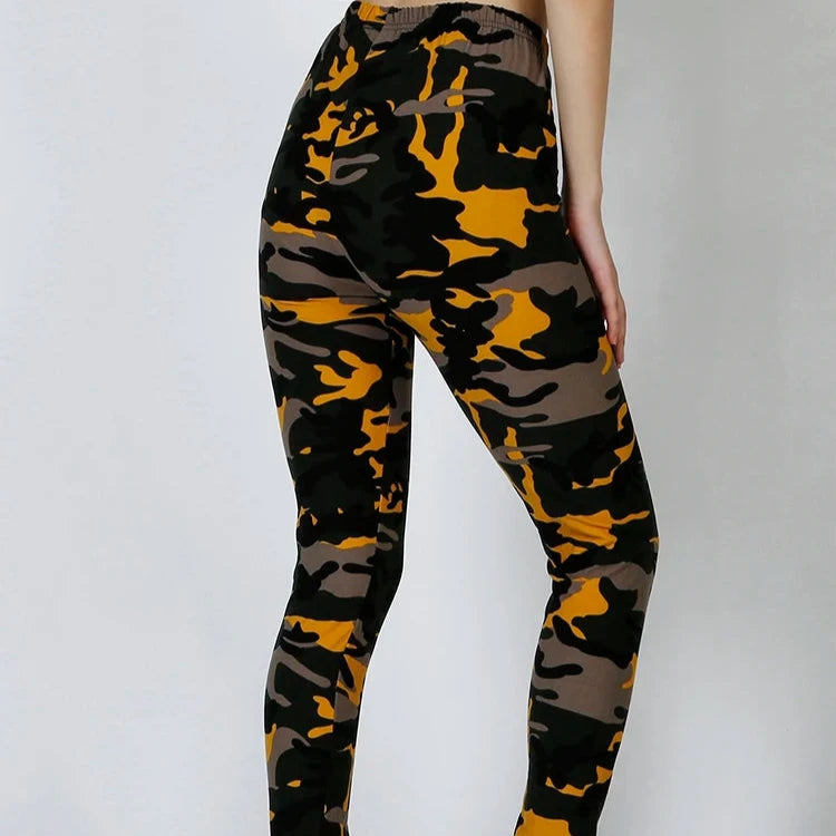 Stylish Camouflage Push-Up Fitness Leggings