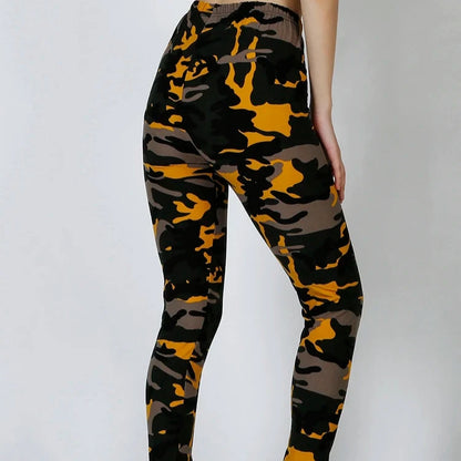 Stylish Camouflage Push-Up Fitness Leggings