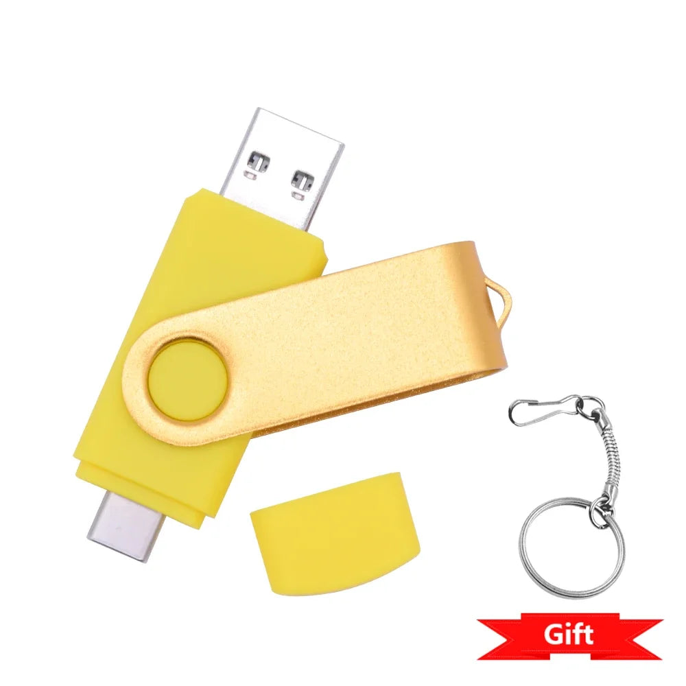 Clé USB rotative 2 en 1 Type-C 