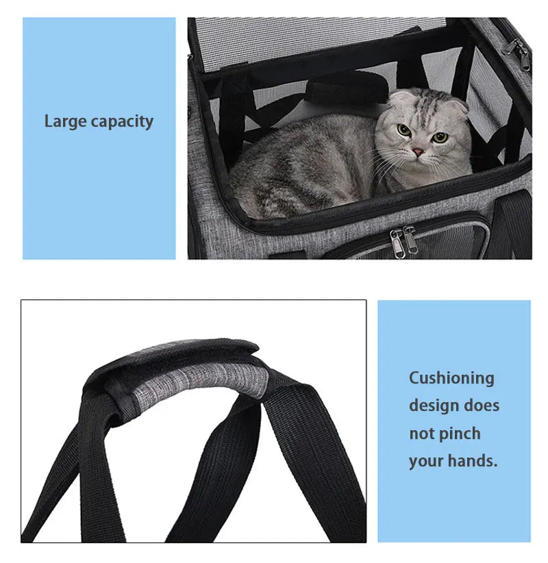 Foldable Pet Travel Carrier Backpack