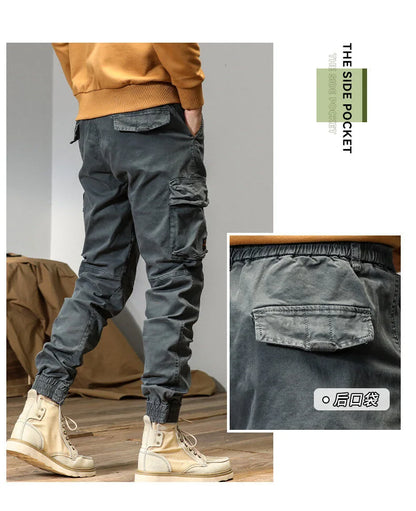 CAAYU Men's Multi-Pocket Tactical Joggers