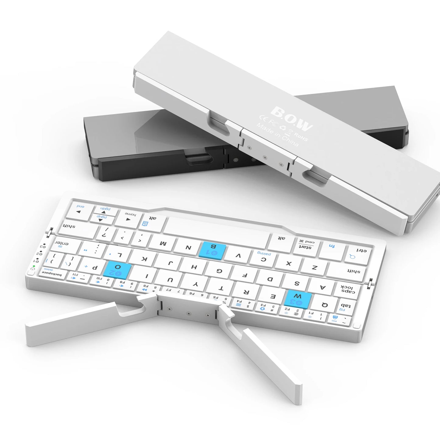 Compact Folding Bluetooth Keyboard