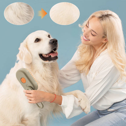 3-in-1 Pet Grooming & Massage Tool