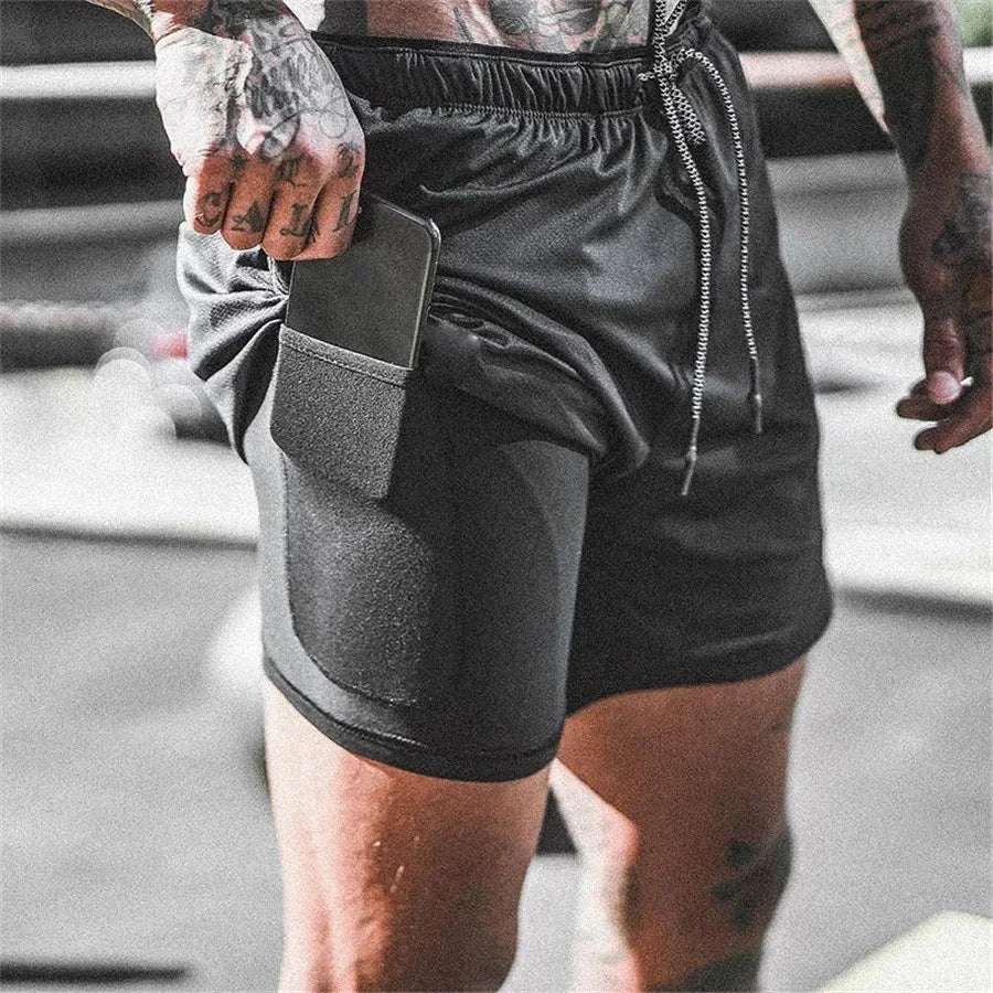 Men's 2-in-1 Quick Dry Shorts