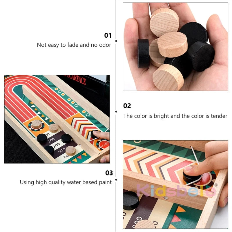 Fast Sling Puck Wooden Board Game