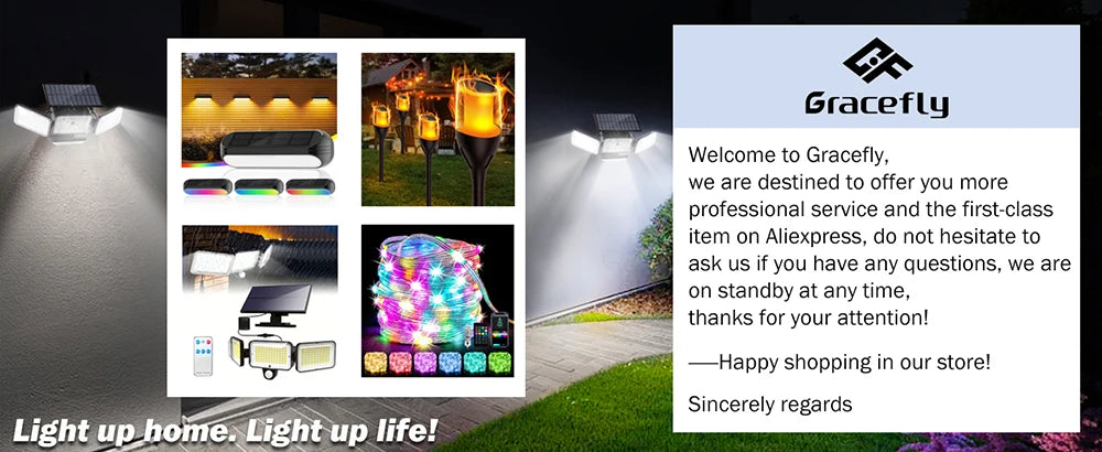 Solar LED RGBW Garden Wall Light