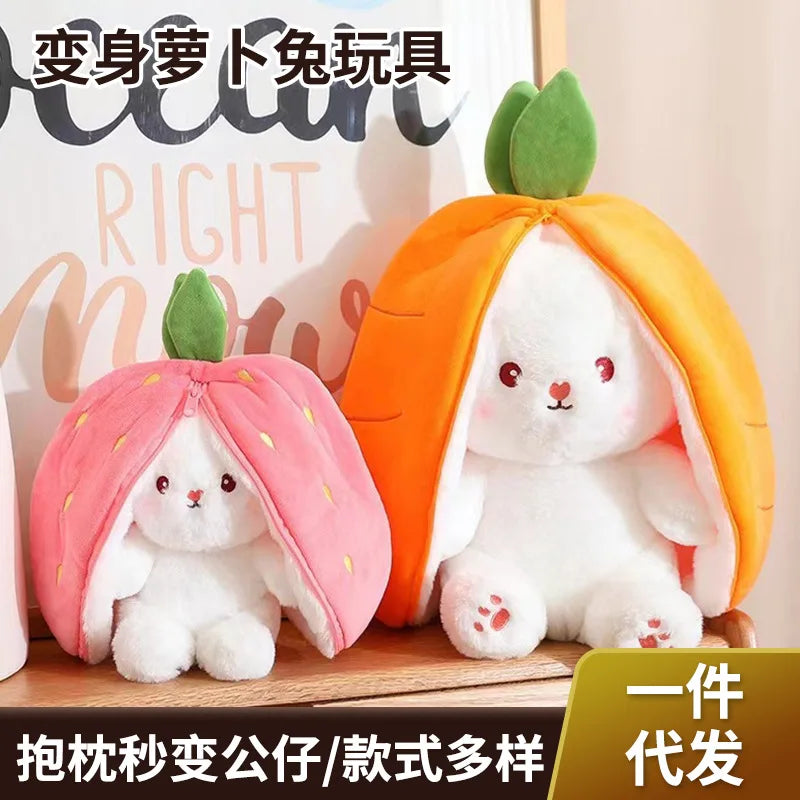 Transformable Rabbit Plush Toy Pillow