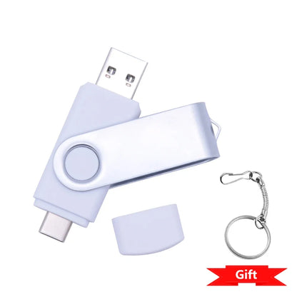 Clé USB rotative 2 en 1 Type-C 