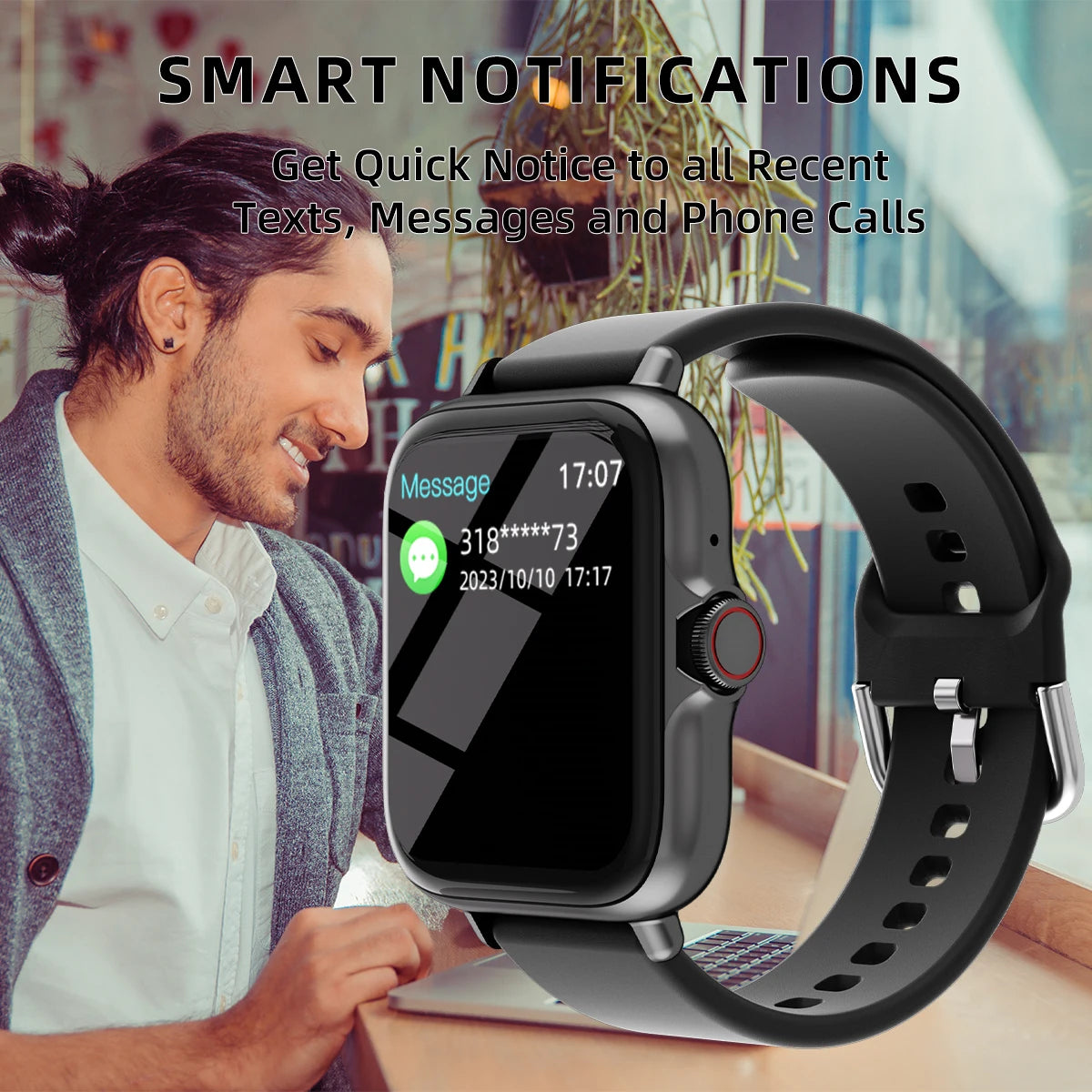 Smart Watch with Call & Health Monitoring