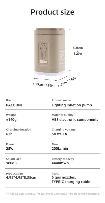 Portable Wireless Air Compressor Pump